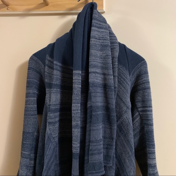 Goddis Open Front Wrap Waterfall Cardigan Sweater - Picture 4 of 12